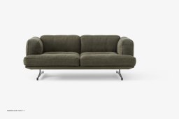 Inland AV22 Sofa, Warm Black, Clay 0014 | &Tradition