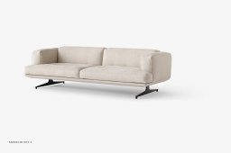 Inland AV23 Sofa, Warm Black, Clay 011 | &Tradition