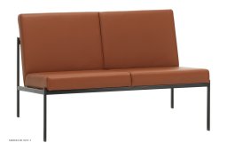 Kiki Sofa Sofa, 2 Sitzer/Prestige Leder cognac | Artek
