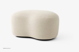 Margas LC5 Pouf, Schwarz, Clay 011 | &Tradition