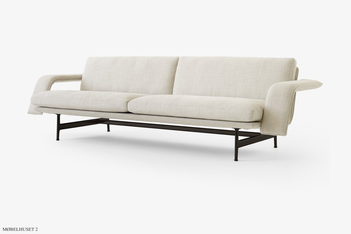 Meantime AV31 Sofa, Warm Black, Ecriture 0210 | &Tradition