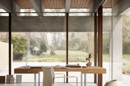 MO310 Tischleuchte, wei� auf dem Schreibtisch | Carl Hansen & S�n