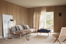 MO320 Stehleuchte, schwarz im Wohnzimmer | Carl Hansen & S�n