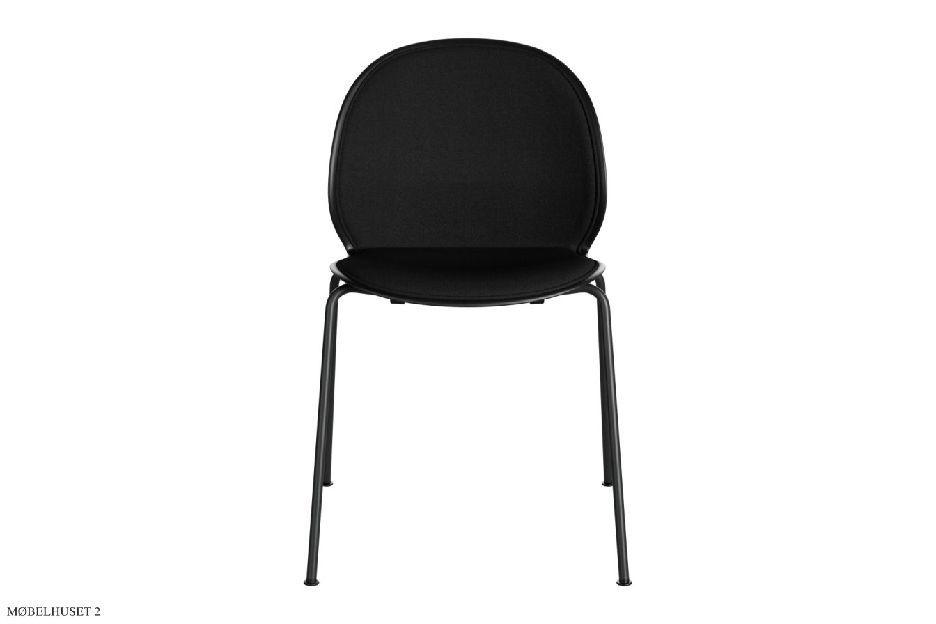 N02 Recycle N02-10 Stuhl, Frontpolster, Black | Fritz Hansen
