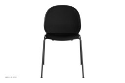 N02 Recycle N02-10 Stuhl, Frontpolster, Black | Fritz Hansen
