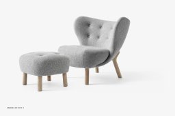 Pouf ATD1 Bank f�r Little Petra, Eiche, Hallingdal 130 | &Tradition