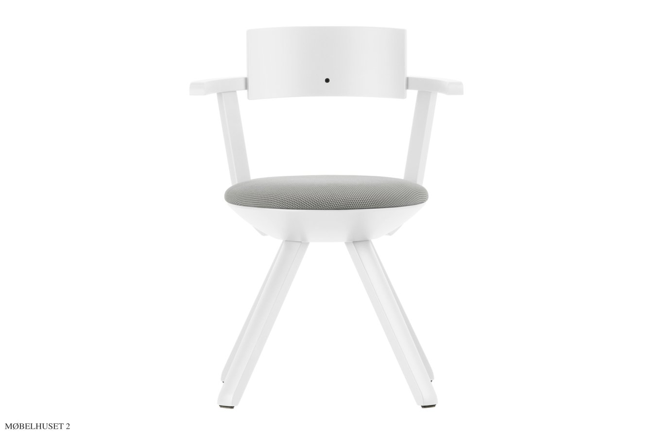 Rival Chair Drehstuhl, Wei�/3D-strik grau-wei� | Artek