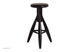 Rocket Bar Stool Barhocker, Eiche schwarz lackiert | Artek