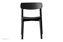 Anch Stol, Eiche schwarz matt lackiert, Furnier | Andersen Furniture