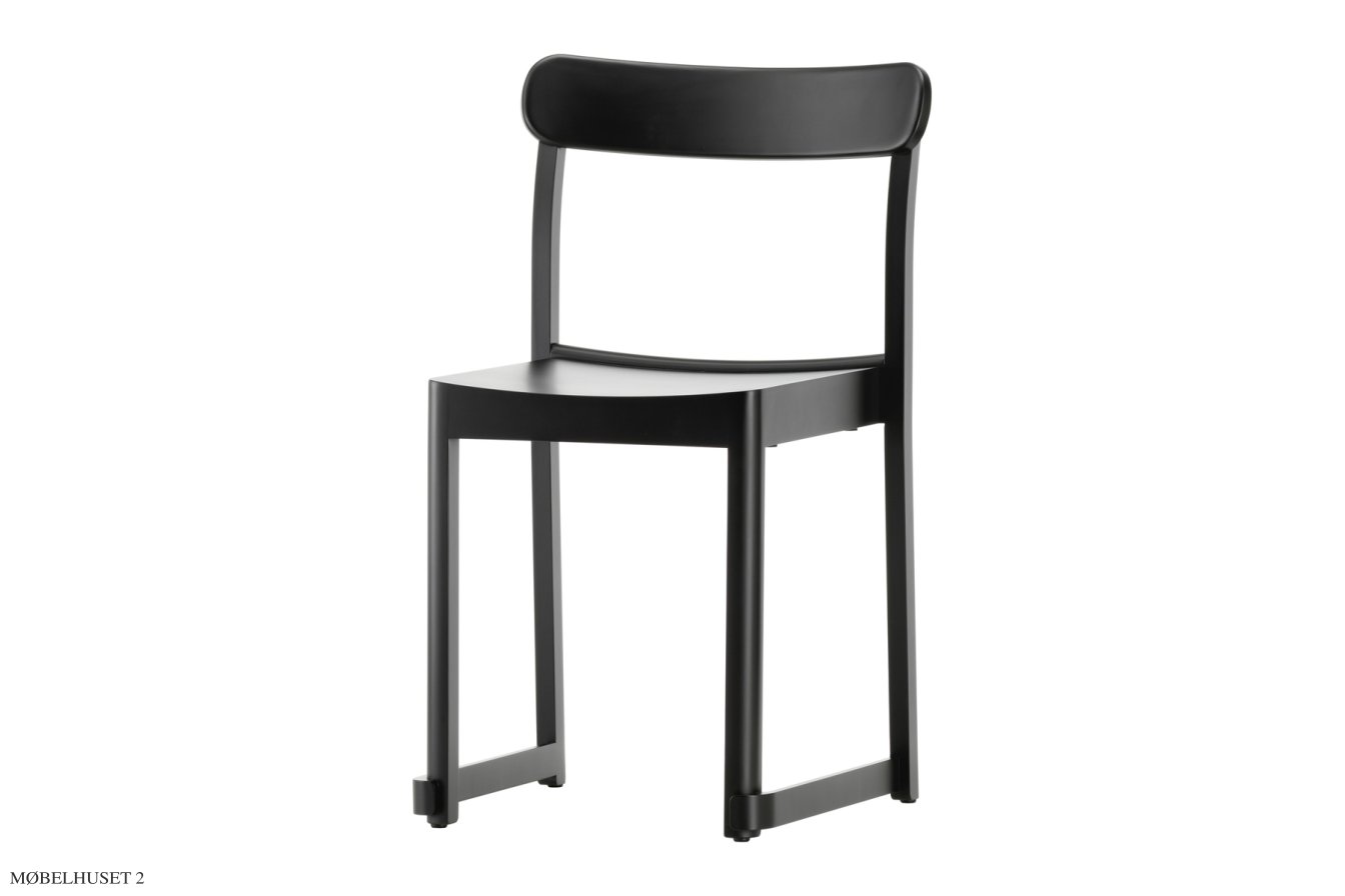 Atelier Chair Esszimmerstuhl, Buche schwarz lackiert | Artek