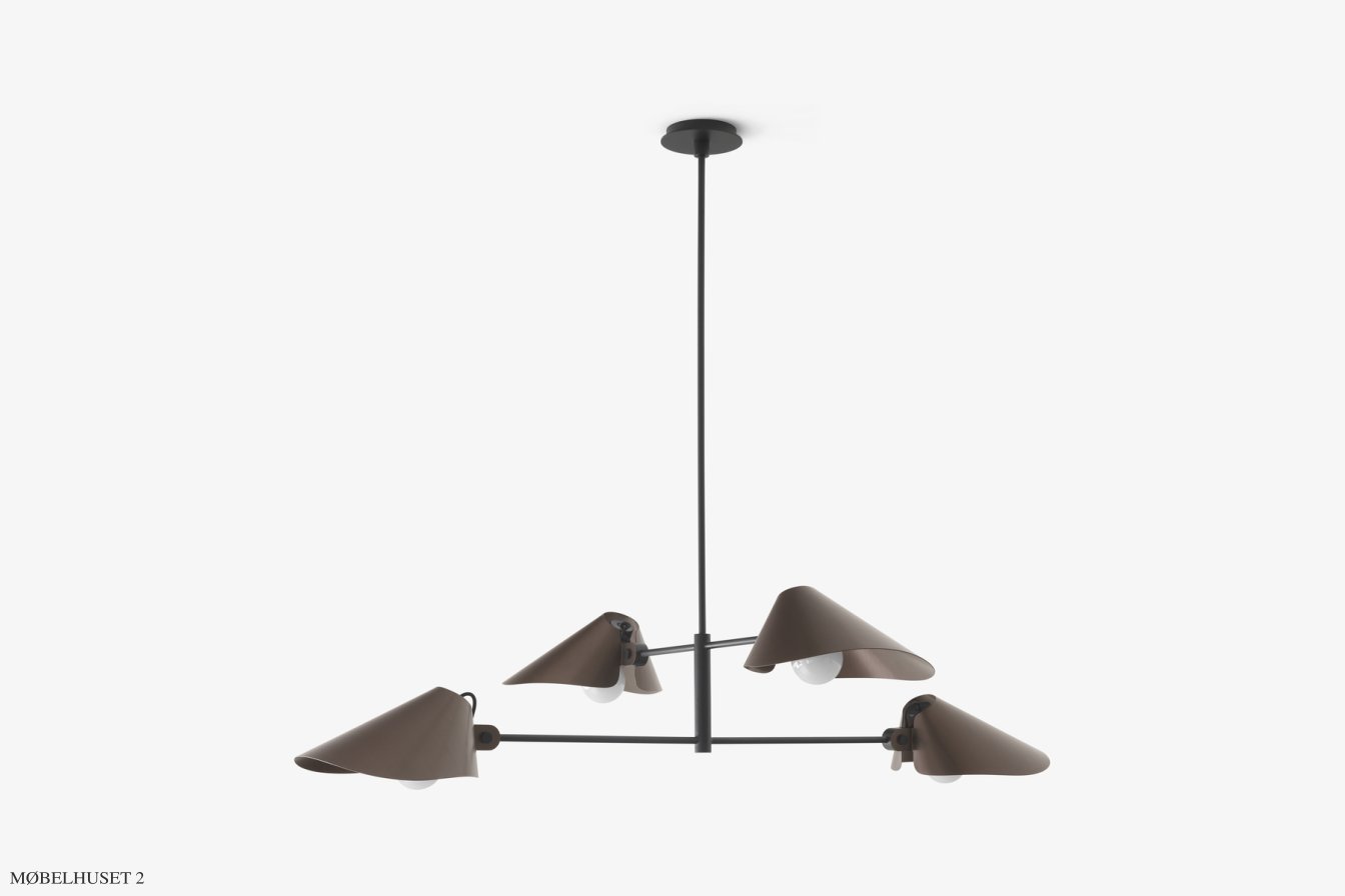 Bonnet SC91-SC93 lysekrone, SC92 - h�jde 110 cm, Black & Bronzed | &Tradition