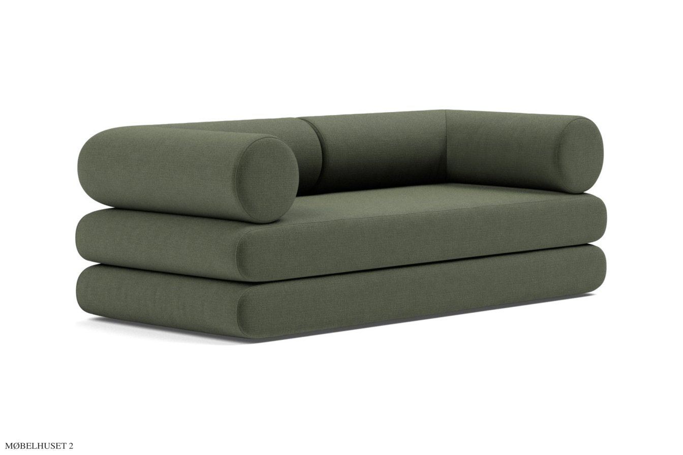 Circlus Daybed, Mit L-f�rmigen Kissen, Esina Olive Green 413 | Innovation Living