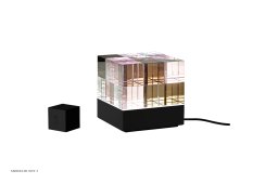 Cubelight move bordlampe, MSCL 4 med rosette, Black Edition | Tecnolumen