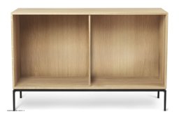 FK63 Tiefes Regal, Tiefes Standregal 72,5 � 112 cm, Eiche ge�lt | Carl Hansen & S�n