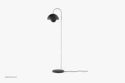Flowerpot VP12 Stehleuchte, Matt Black | &Tradition