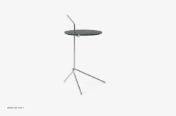 Halten SH9 Beistelltisch, Verde Guatemala mit Polished stainless steel | &Tradition