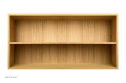 ATBO Halv reol vandret 35 x 70 med hel hylde, 21 cm, Eg klar olie