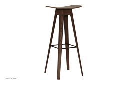 HC1 Barstol, H80 cm, Eiche ger�uchert matt lackiert, Furnier | Andersen Furniture
