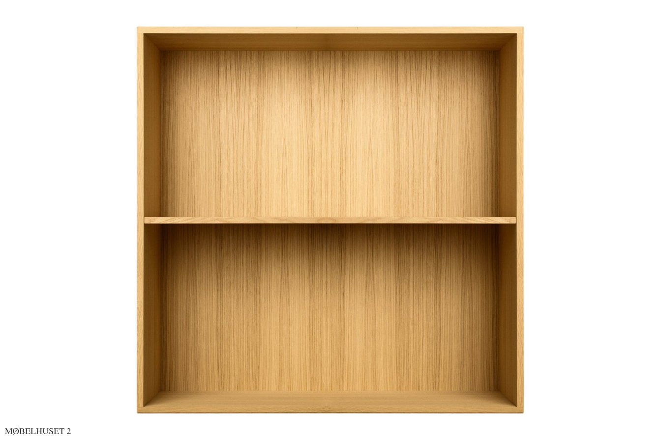ATBO Reol 70 x 70, Vandret mellemside, 21 cm, Eg klar olie