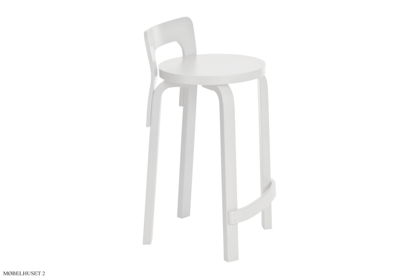 High Chair K65 barstol, Hvidlakeret | Artek