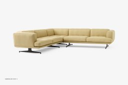 Inland AV41 Sofa, Warm Black, Acca 231 | &Tradition