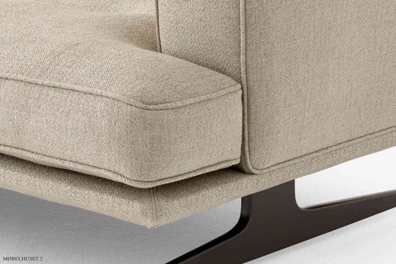 Inland AV42 Sofa, Warm Black, Ecriture 240 | &Tradition