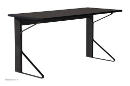 Kaari Desk REB 005 Schreibtisch, Schwarz linoleum/schwarz lackiert Eiche | Artek