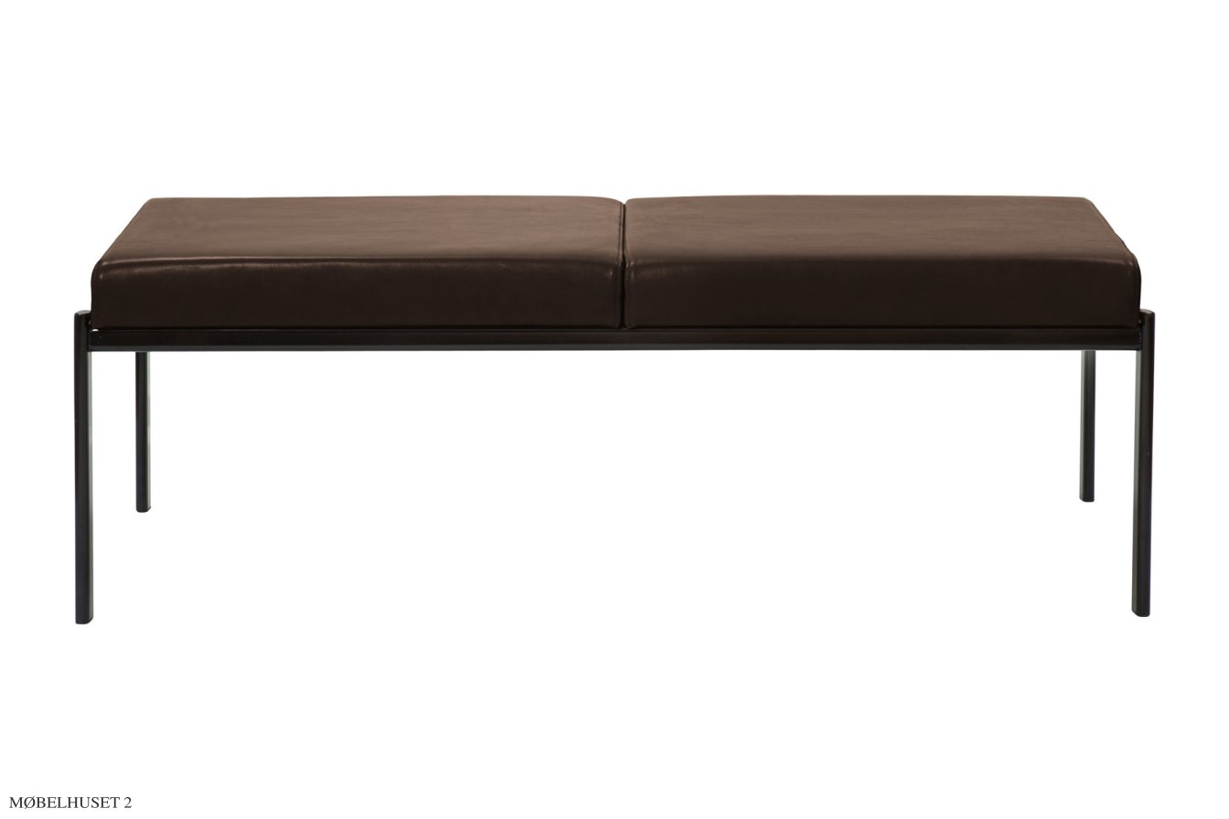 Kiki Bench Bank, 2 Sitzer/Leder Elegance mocca | Artek