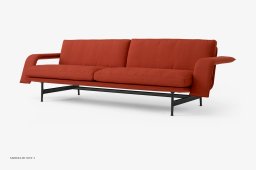 Meantime AV31 Sofa, Warm Black, Fiord 0571 | &Tradition