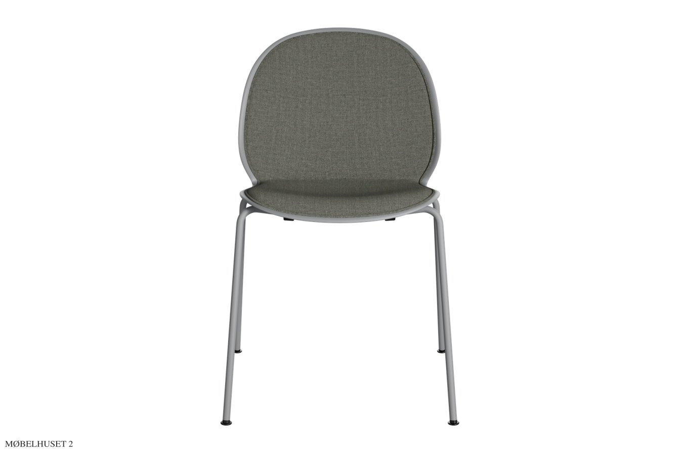 N02 Recycle N02-10 Stuhl, Frontpolster, Grey | Fritz Hansen