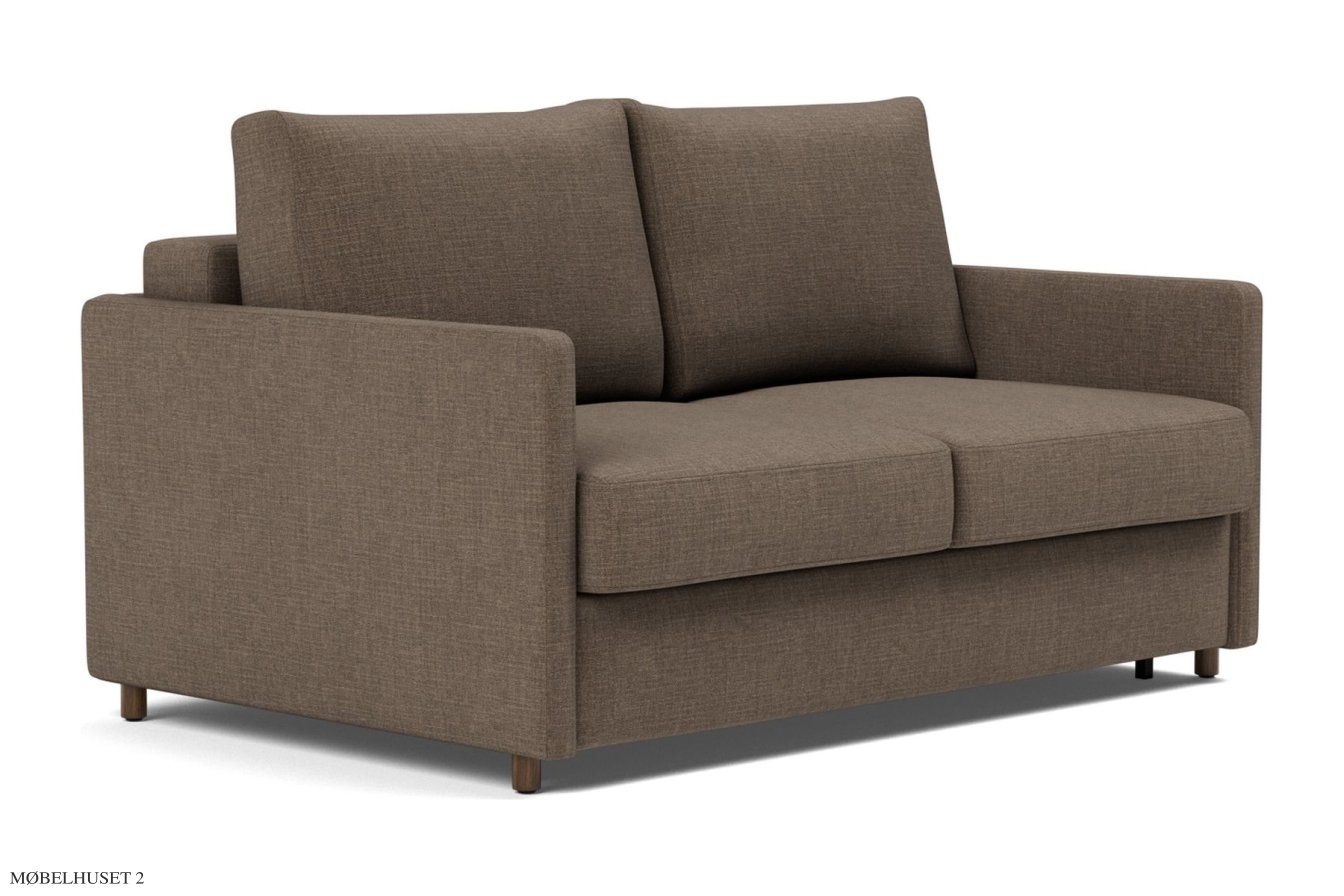 Neah Slim Schlafsofa, Schlafsofa 140 cm, Esina Cedar Brown 411 | Innovation Living