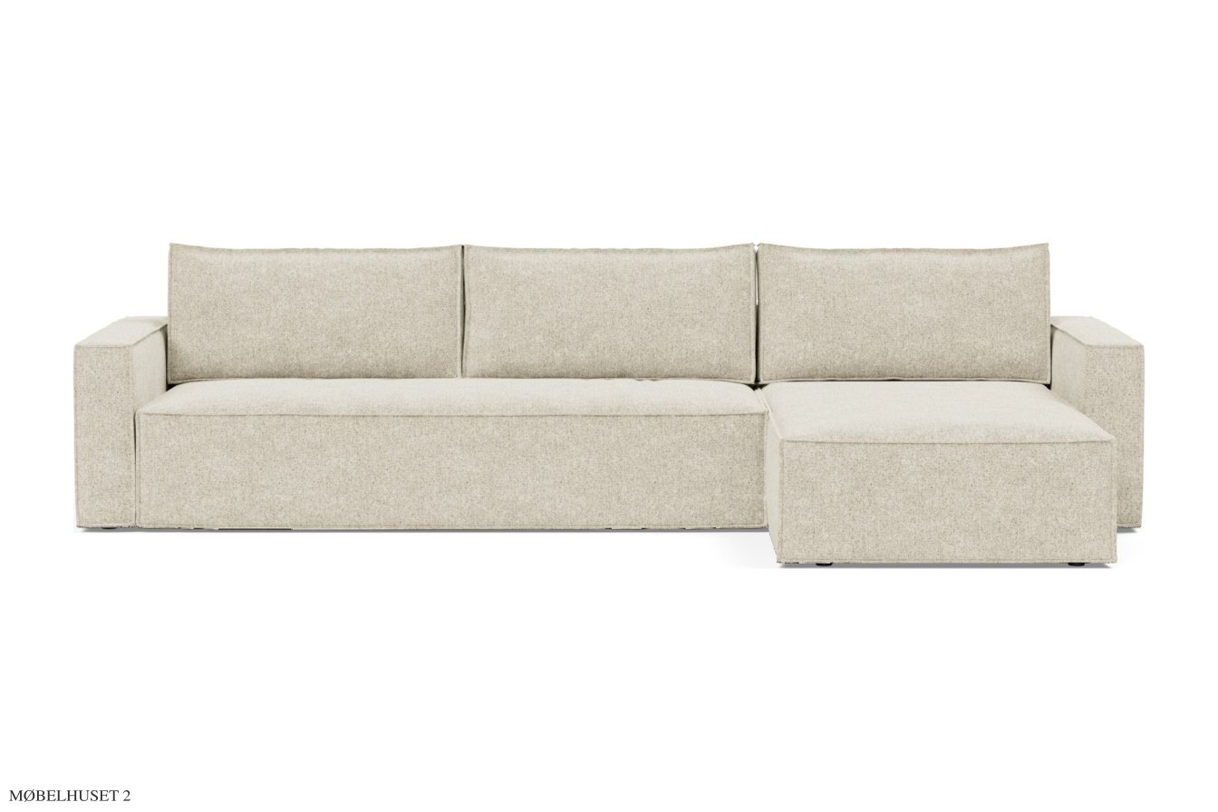 Newilla Schlafsofa mit Chaiselongue, Frontansicht | Innovation Living