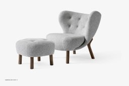 Pouf ATD1 Bank f�r Little Petra, Walnuss, Hallingdal 130 | &Tradition
