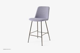 Rely HW93 Thekenhocker gepolstert, Bronziert, Re-Wool 0658 | &Tradition