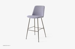 Rely HW98 Thekenhocker gepolstert, Bronziert, Re-Wool 0658 | &Tradition