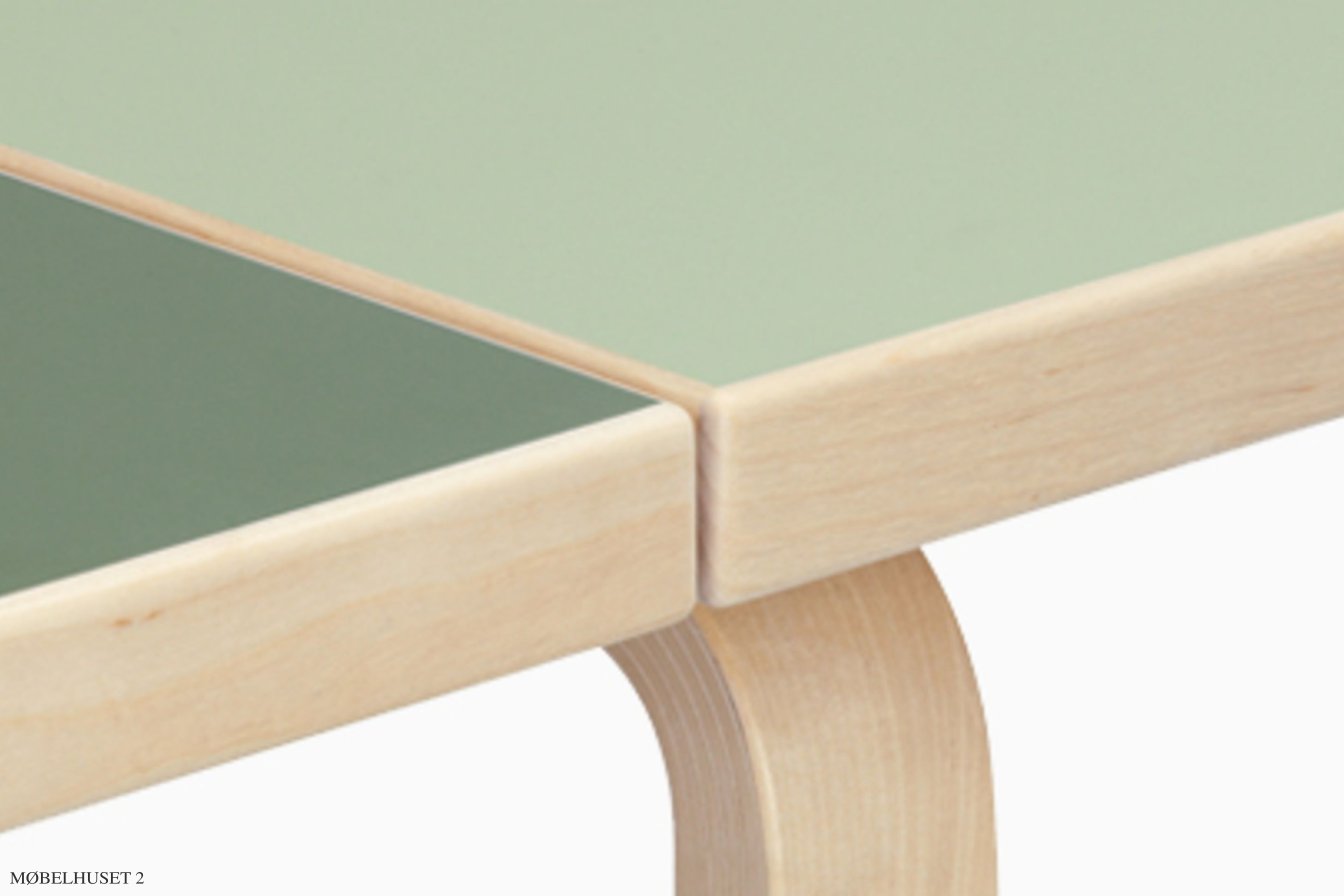 Aalto Table foldable DL81C Klapptisch, Linoleum Pistachio/Olive | Artek