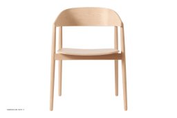 AC2 Stol b�g, Buche wei� pigmentiert, Furnier | Andersen Furniture