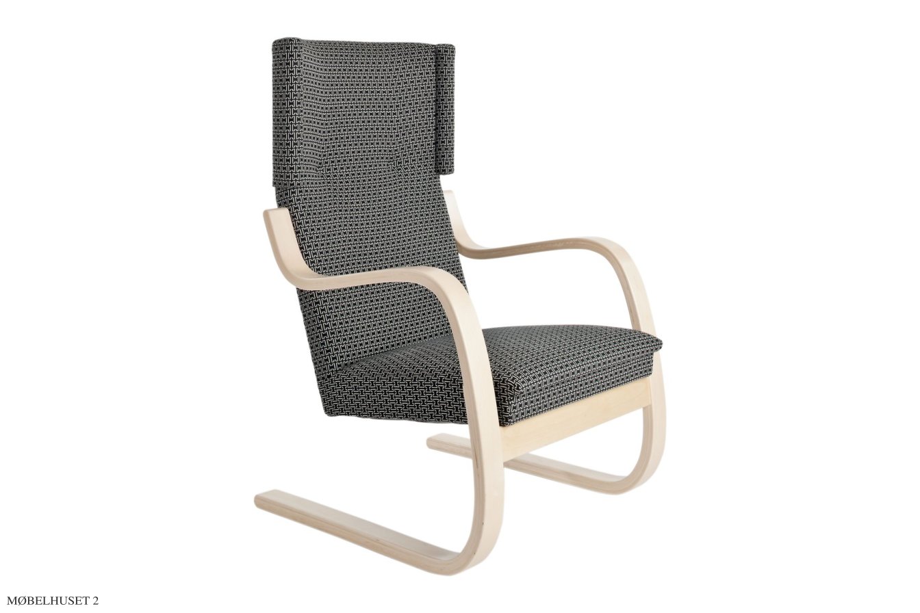 Armchair 401 Sessel, Birke | H55 Stoff | Artek