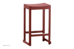 Atelier Bar Stool Barhocker, Buche dunkelrot lackiert, H65 cm | Artek