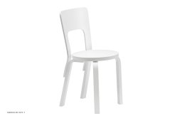 Chair 66 spisebordsstol, Hvidlakeret | Artek