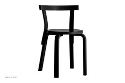 Chair 68 Esszimmerstuhl, Schwarz lackiert | Artek