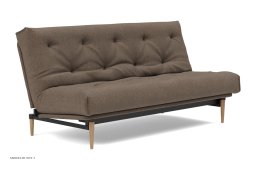 Colpus Schlafsofa, Helle Eiche / schwarzes Metall, Esina Cedar Brown 411 | Innovation Living