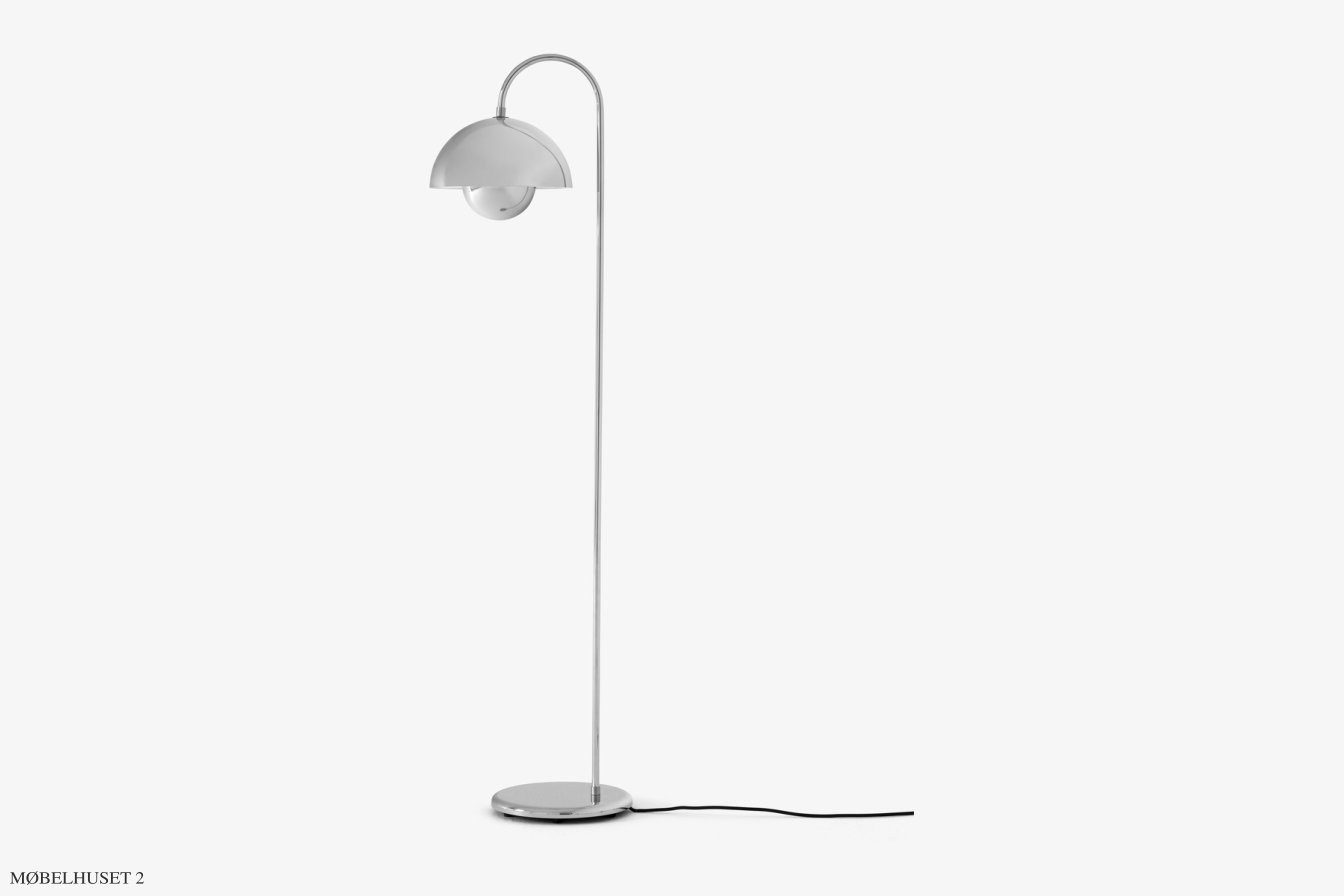 Flowerpot VP12 Stehleuchte, Chrome-plated | &Tradition