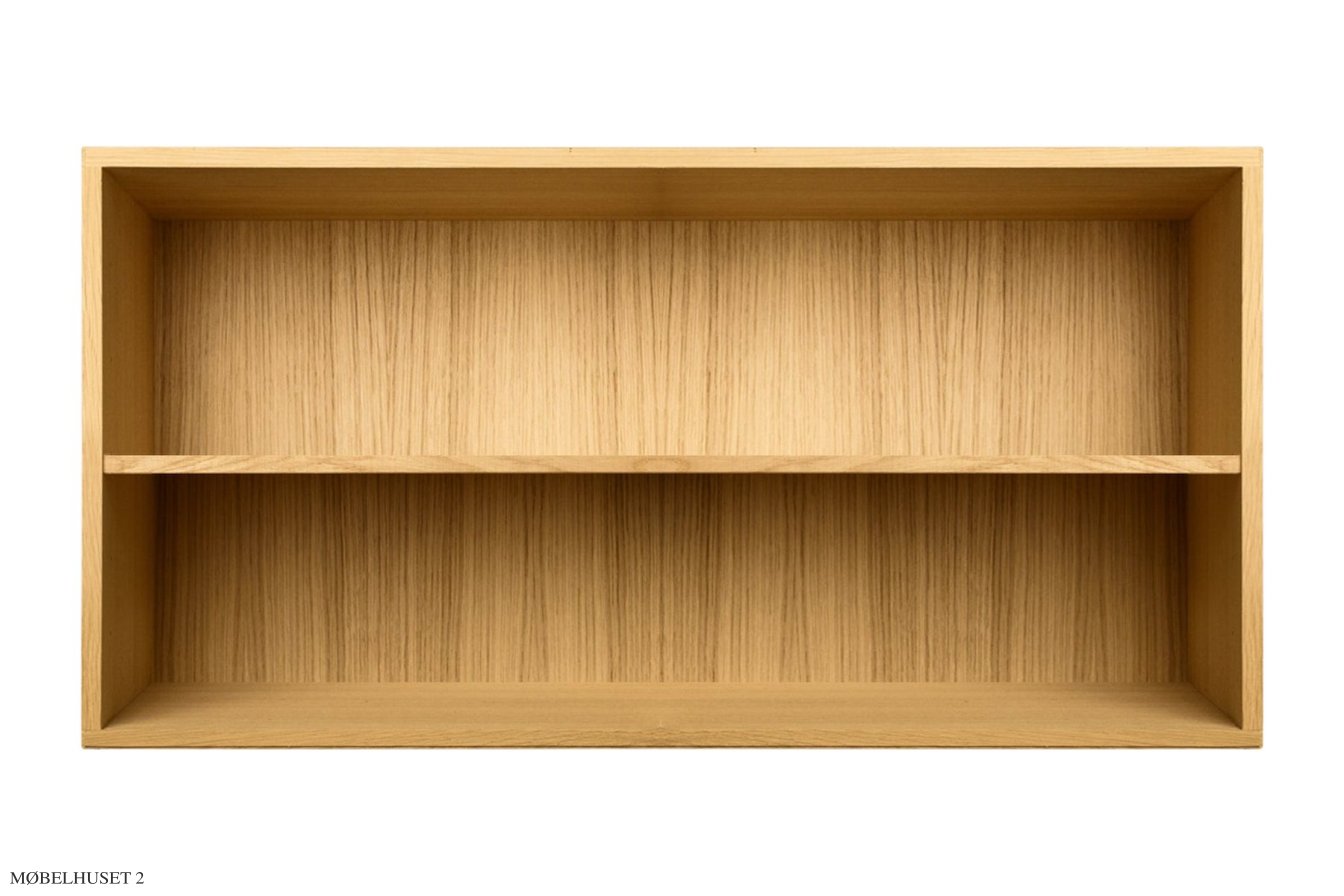ATBO Halv reol vandret 35 x 70 med hel hylde, 30 cm, Eg klar olie