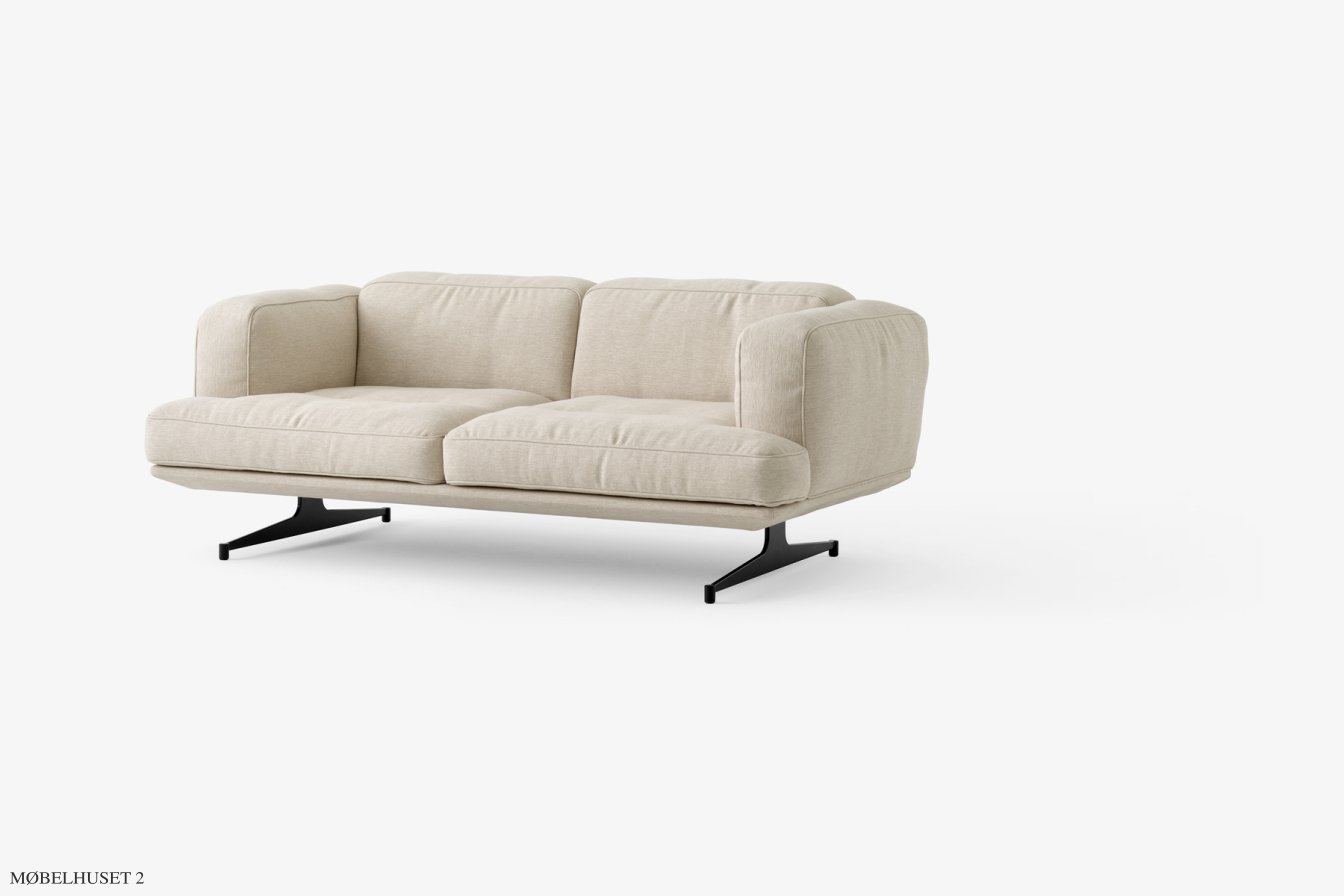 Inland AV22 Sofa, Warm Black, Clay 011 | &Tradition