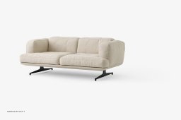 Inland AV22 Sofa, Warm Black, Clay 011 | &Tradition