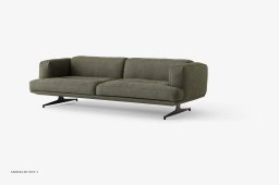 Inland AV23 Sofa, Warm Black, Clay 014 | &Tradition