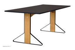 Kaari Table REB 001 Tisch, Schwarz linoleum/Eiche natur | Artek