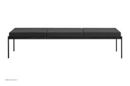 Kiki Bench Bank, 3 Sitzer/Stoff Hallingdal | Artek