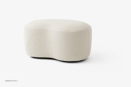 Margas LC5 Pouf, Schwarz, Karakorum 001 | &Tradition
